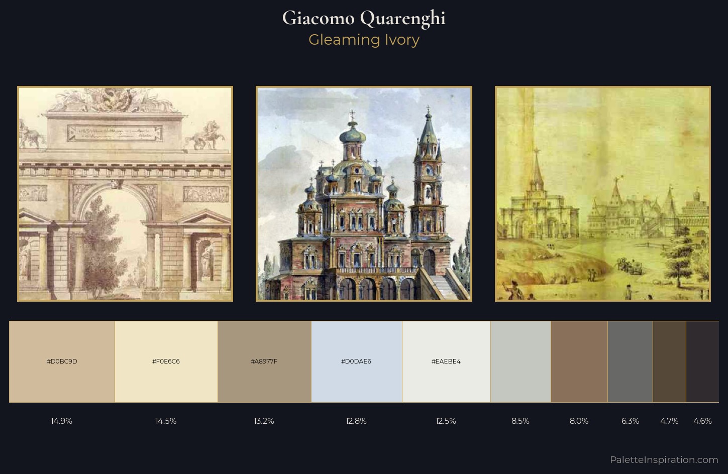Giacomo Quarenghi Palette 3 — Gleaming Ivory