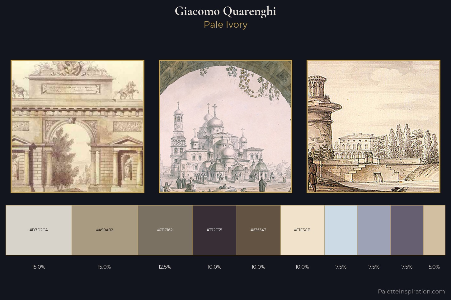 Giacomo Quarenghi Master Palette — Pale Ivory