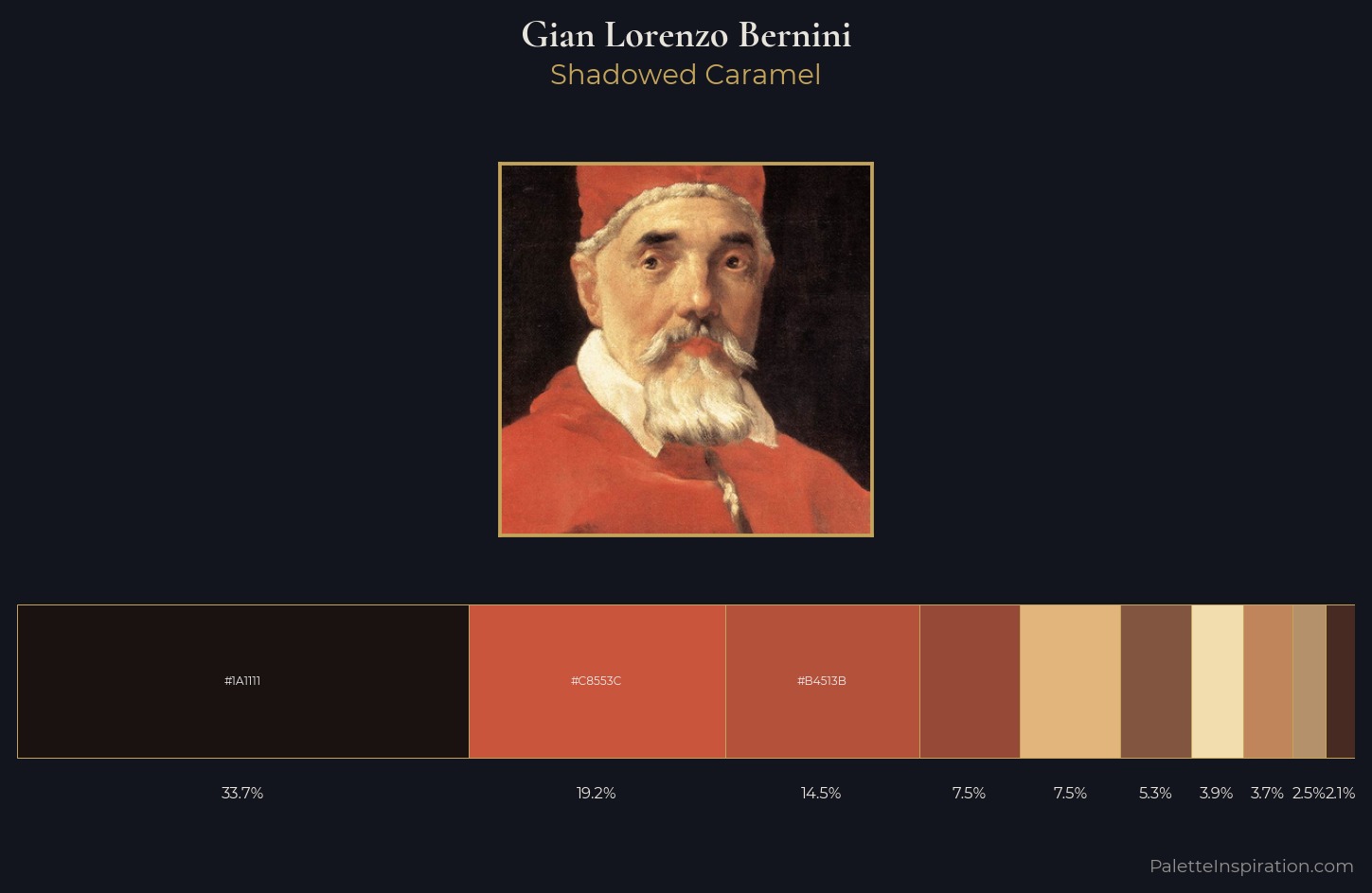 Gian Lorenzo Bernini Palette 4 — Shadowed Caramel
