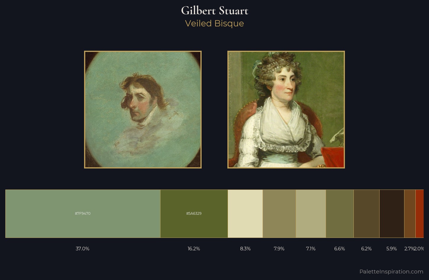 Gilbert Stuart Palette 5 — Veiled Bisque