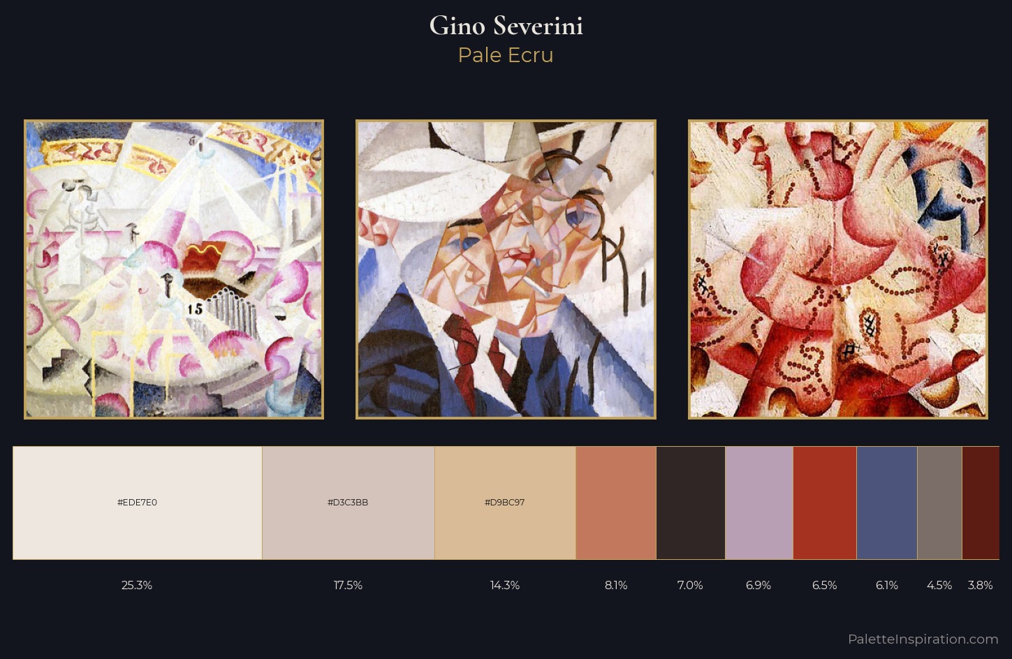 Gino Severini Palette 1 — Pale Ecru