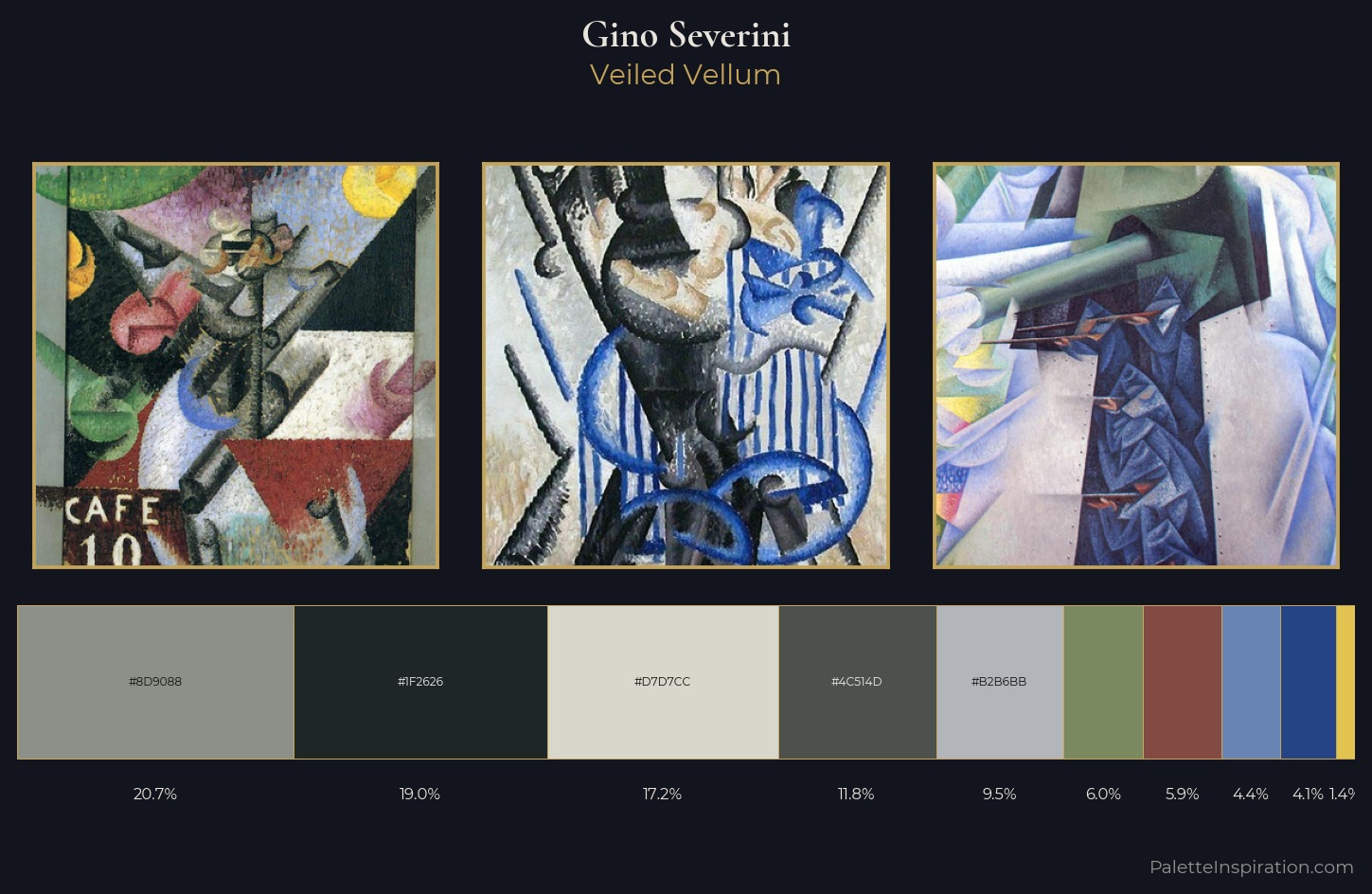 Gino Severini Palette 2 — Veiled Vellum