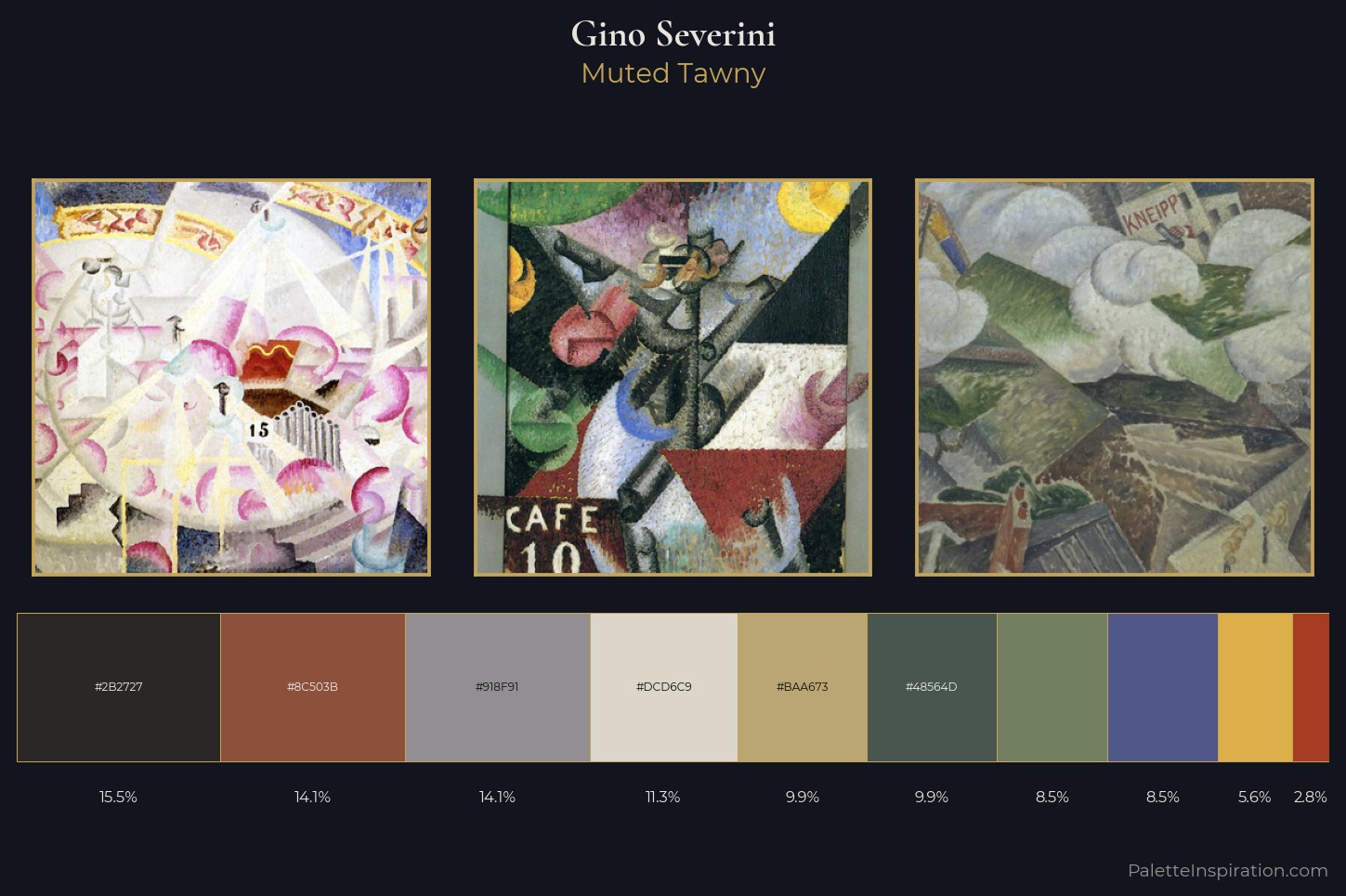 Gino Severini Master Palette — Muted Tawny