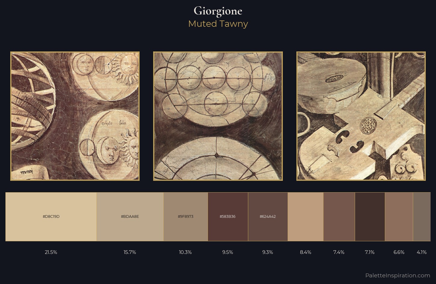 Giorgione Palette 2 — Muted Tawny