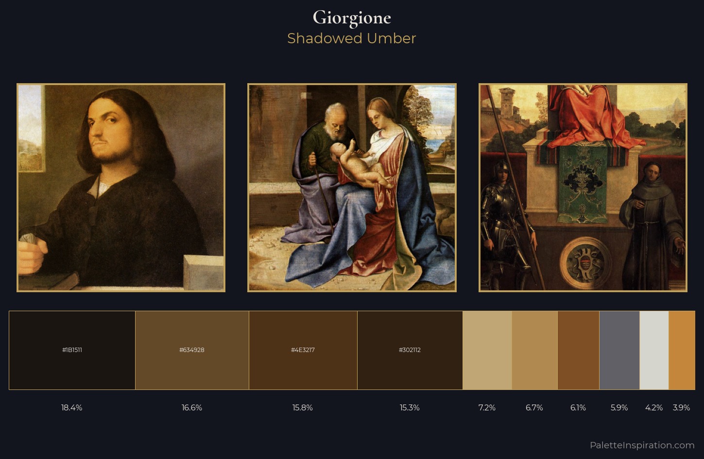 Giorgione Palette 4 — Shadowed Umber