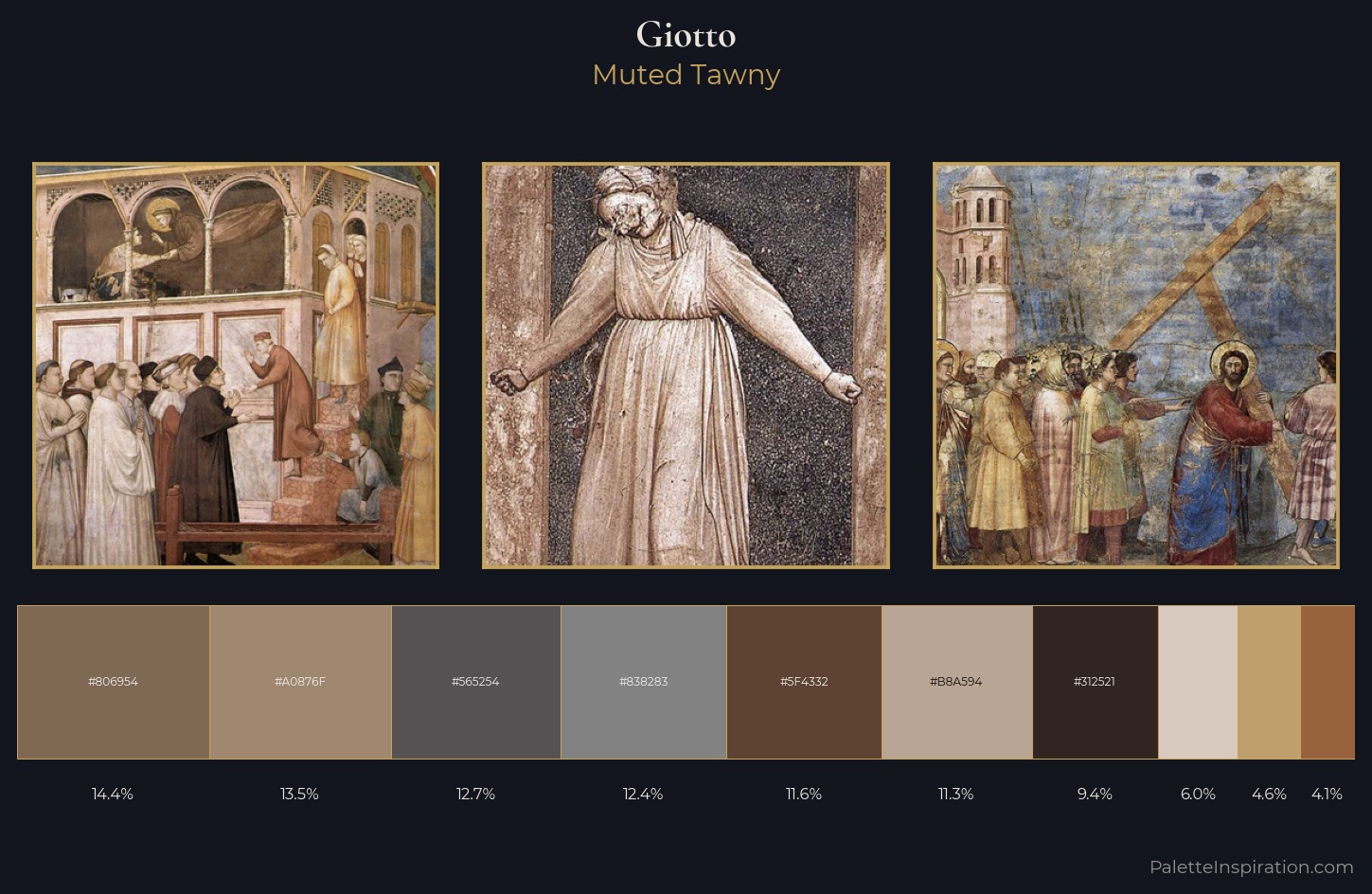 Giotto Palette 3 — Muted Tawny