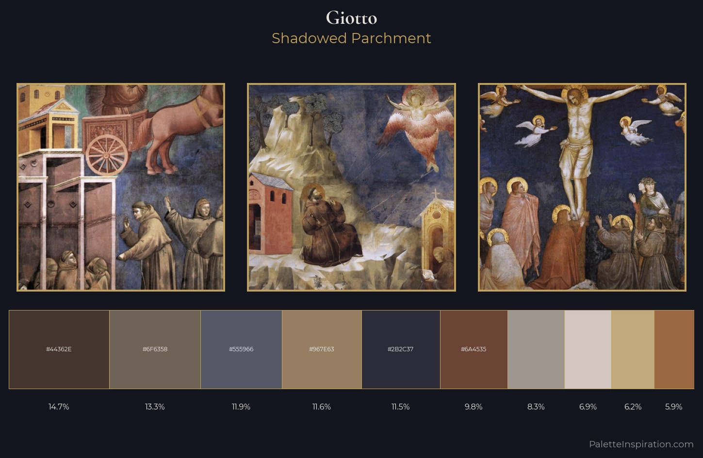 Giotto Palette 7 — Shadowed Parchment