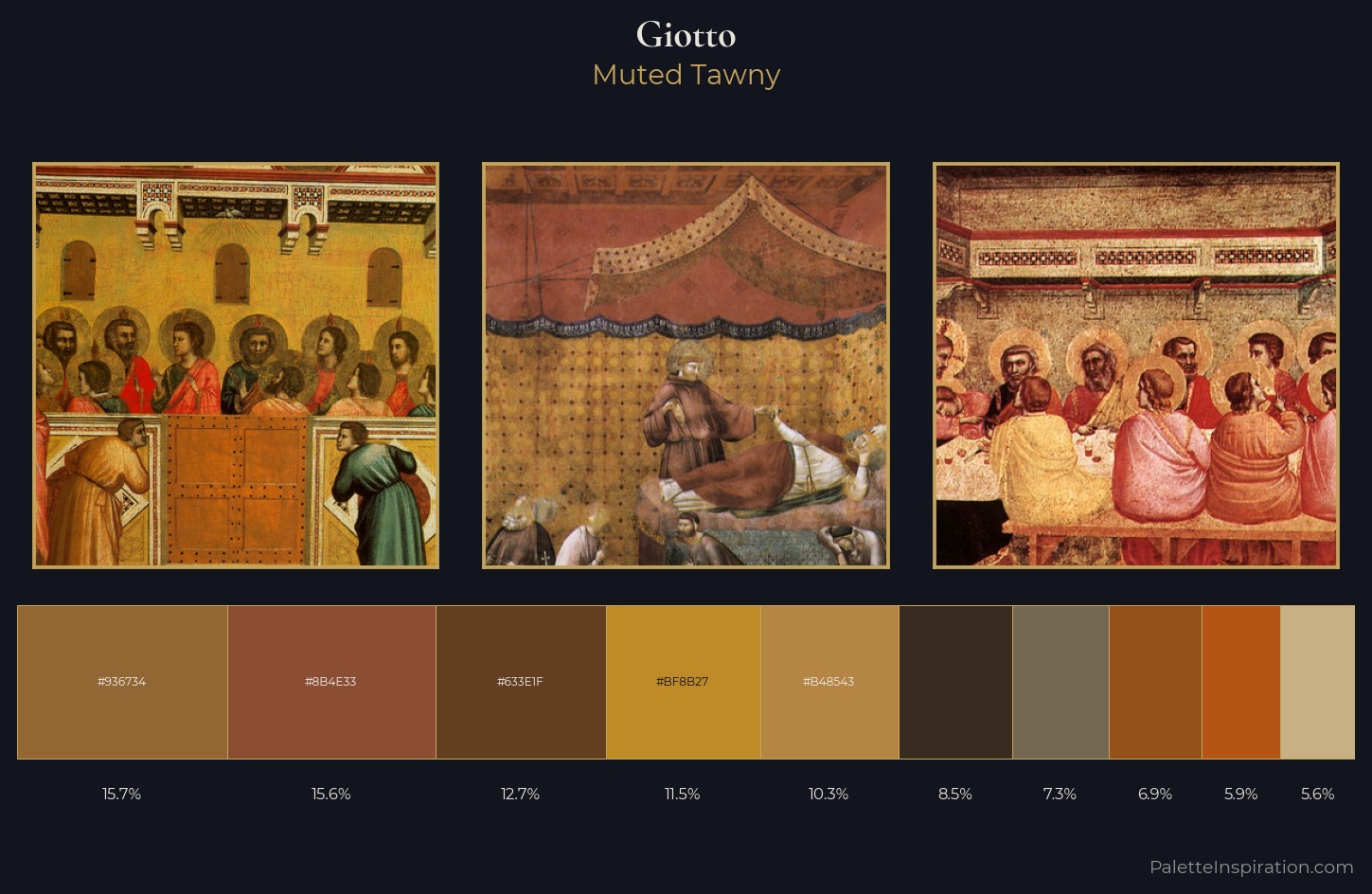 Giotto Palette 10 — Muted Tawny