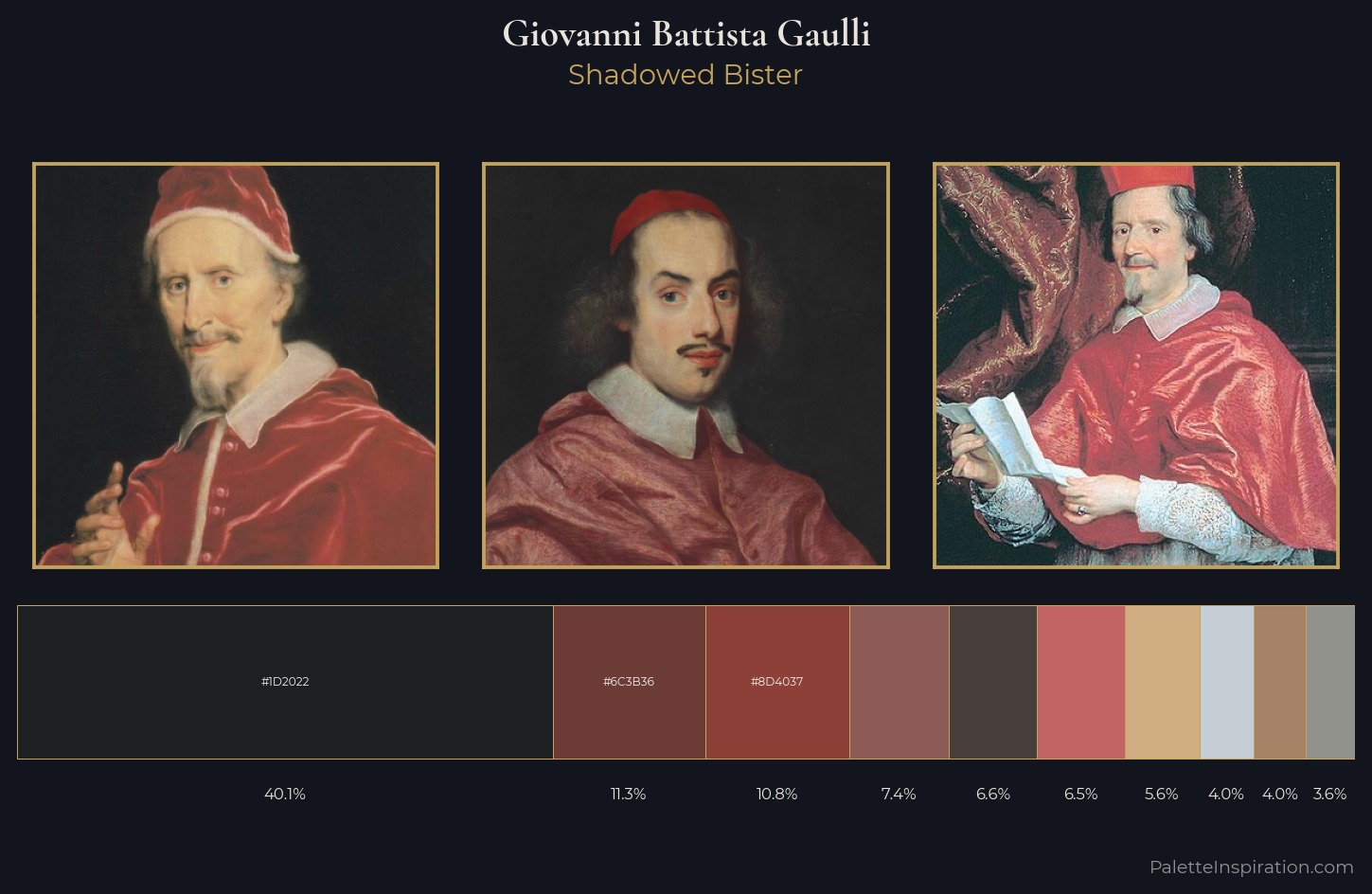 Giovanni Battista Gaulli Palette 4 — Shadowed Bister