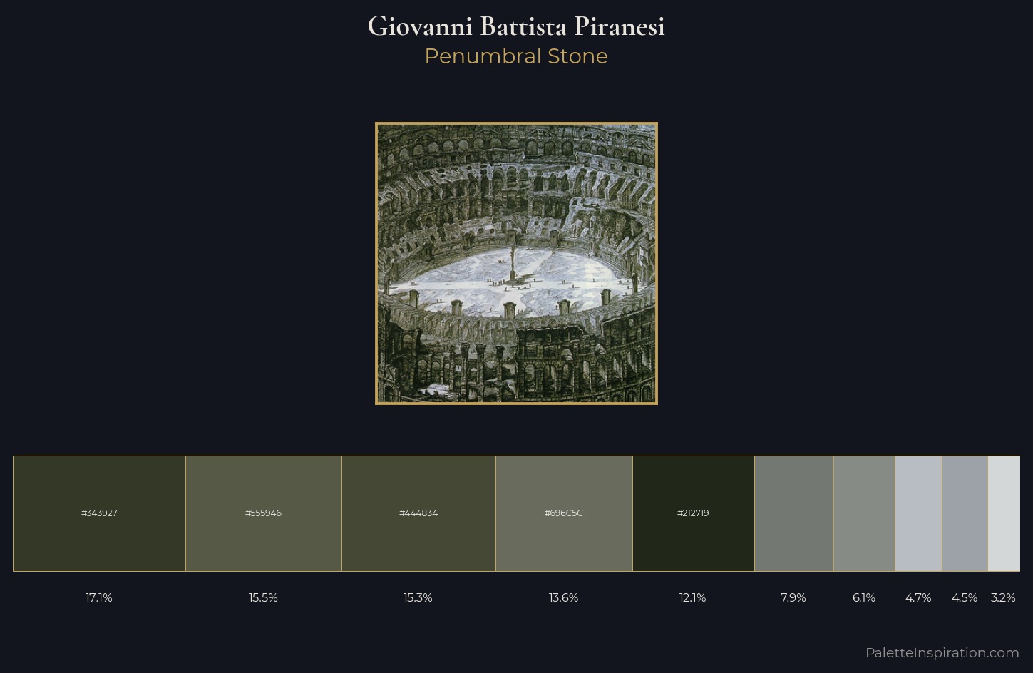 Giovanni Battista Piranesi Palette 1 — Penumbral Stone