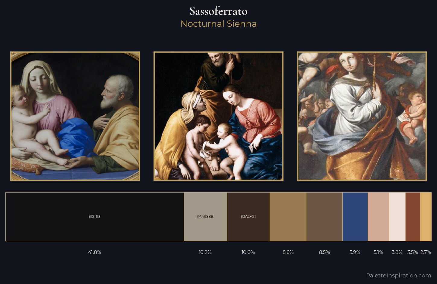 Sassoferrato Palette 2 — Nocturnal Sienna