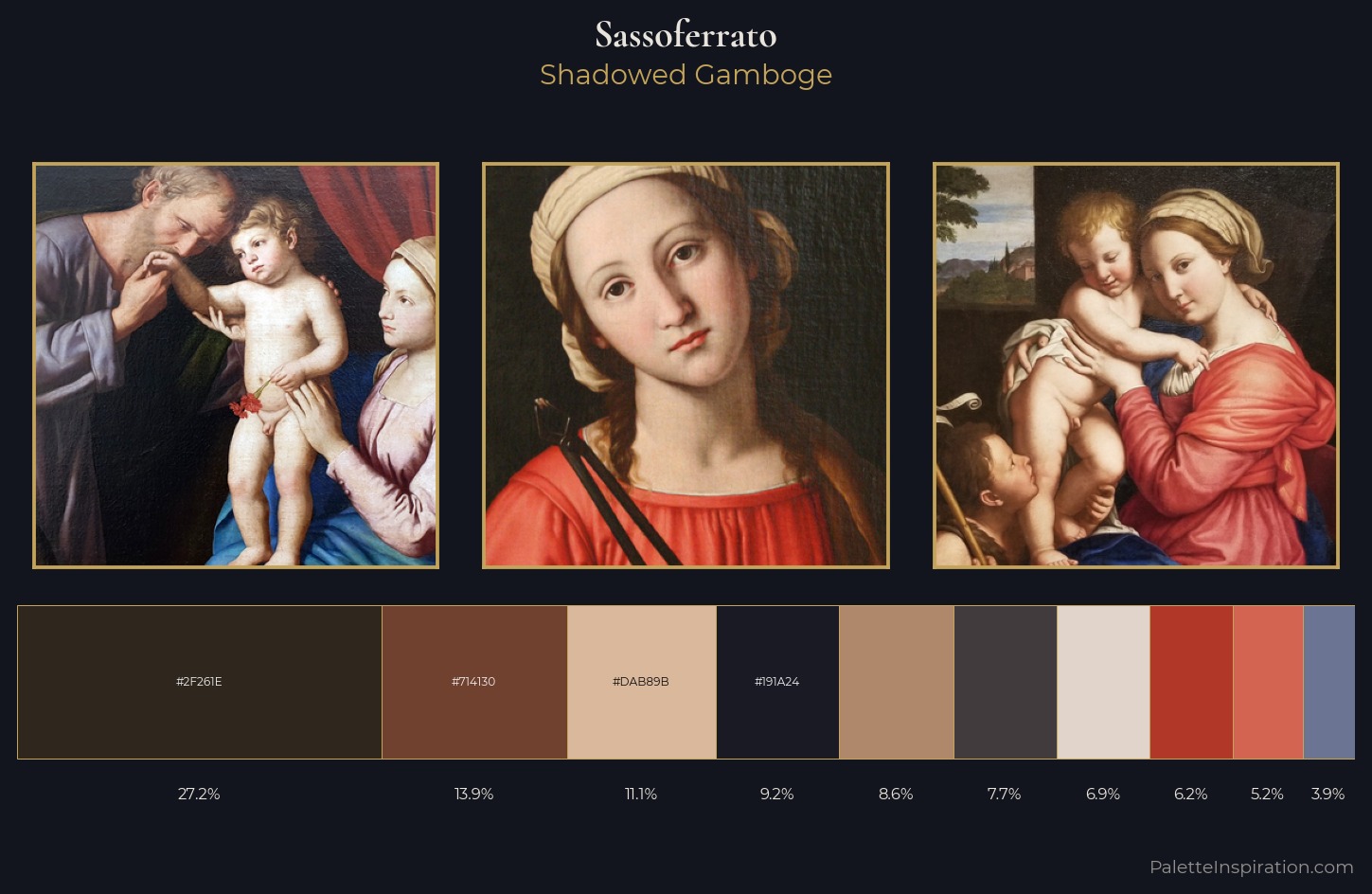 Sassoferrato Palette 4 — Shadowed Gamboge