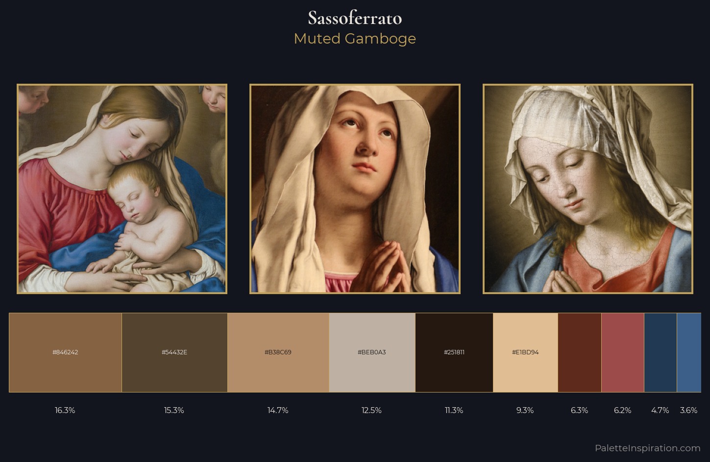 Sassoferrato Palette 5 — Muted Gamboge