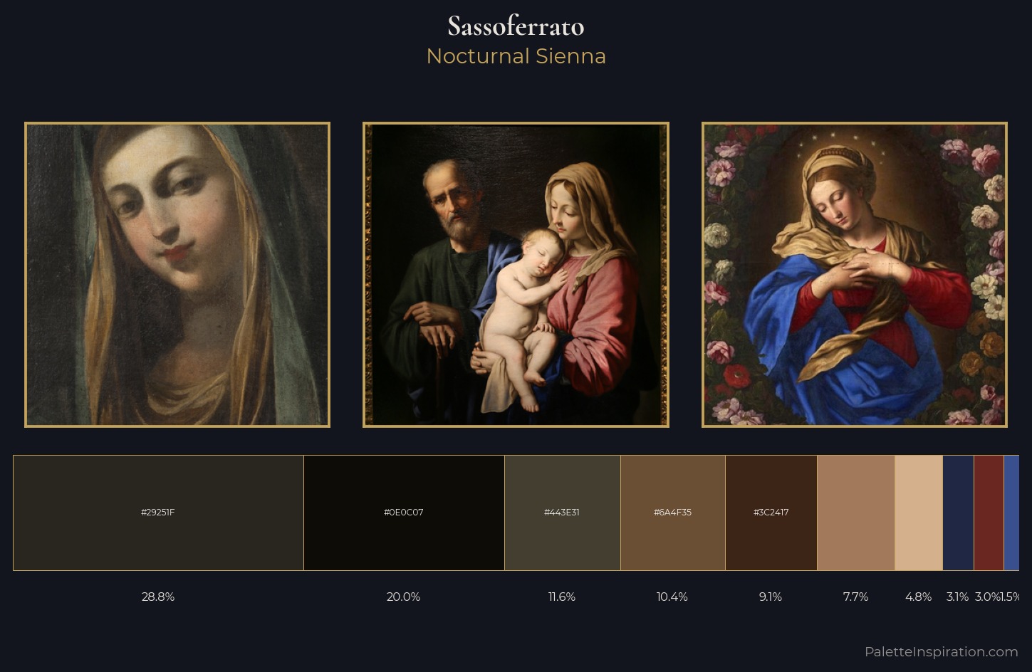 Sassoferrato Palette 7 — Nocturnal Sienna