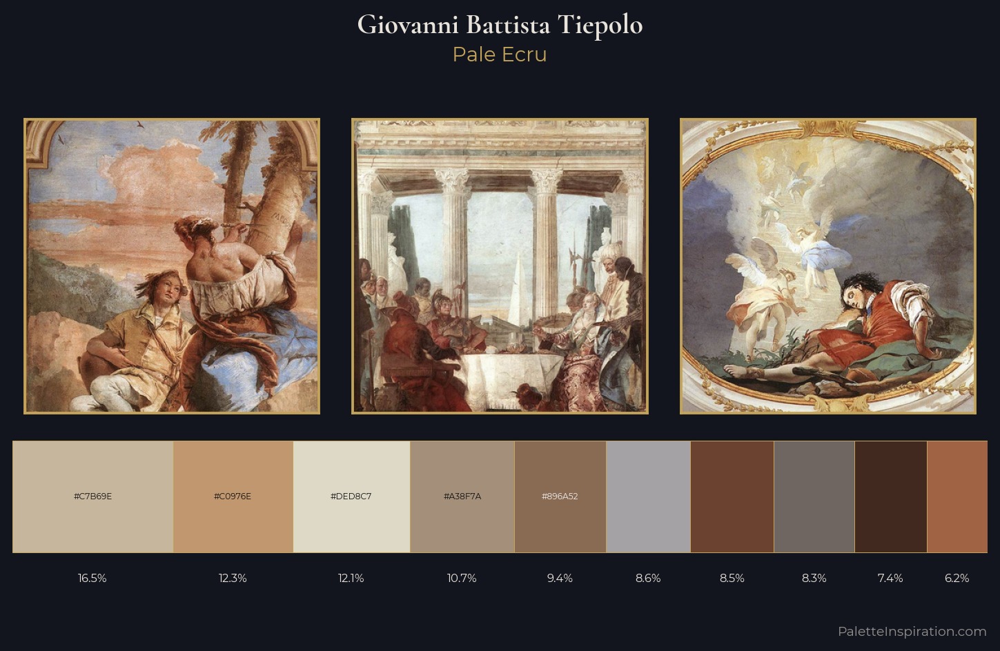 Giovanni Battista Tiepolo Palette 2 — Pale Ecru