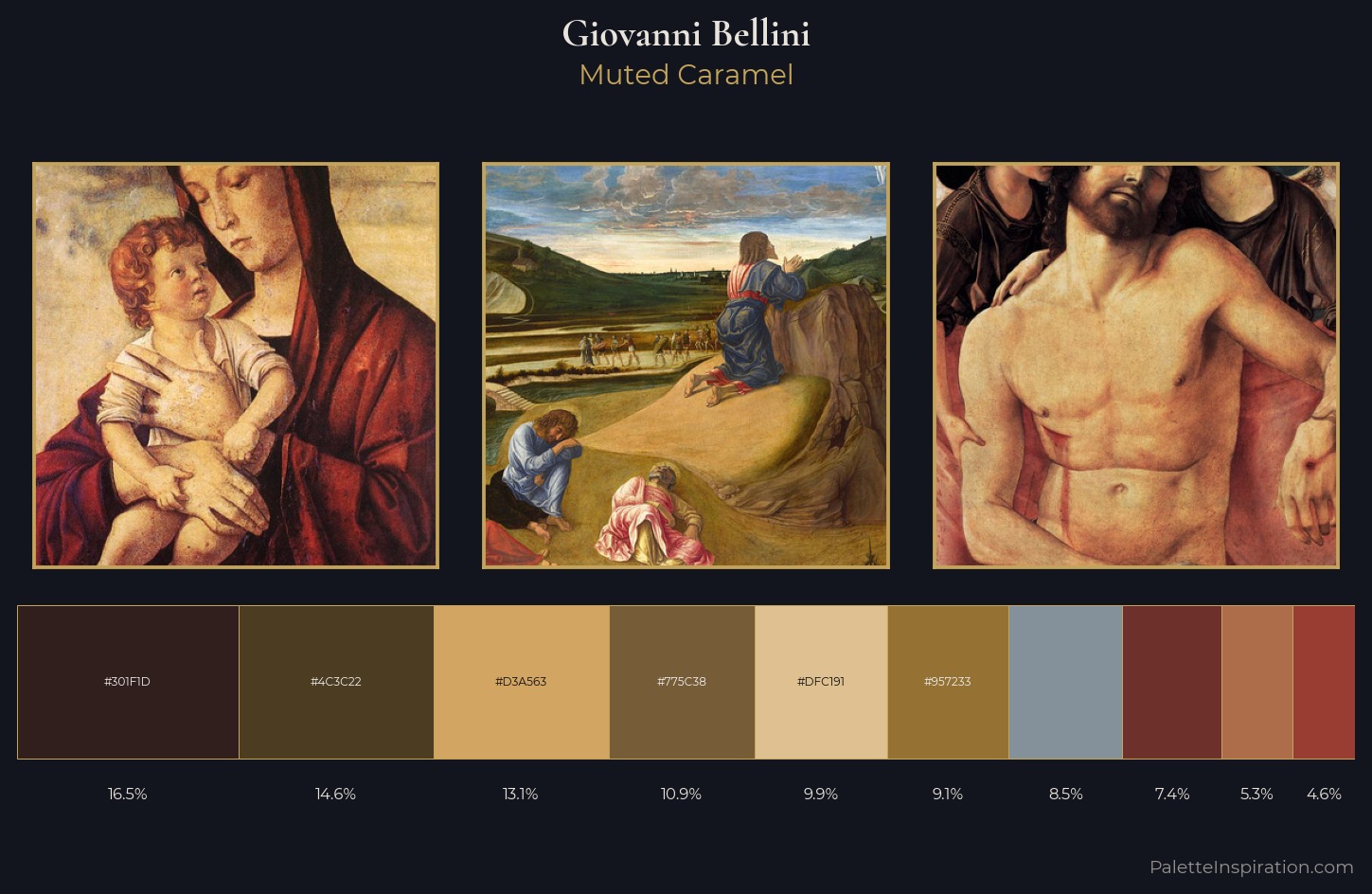 Giovanni Bellini Palette 2 — Muted Caramel