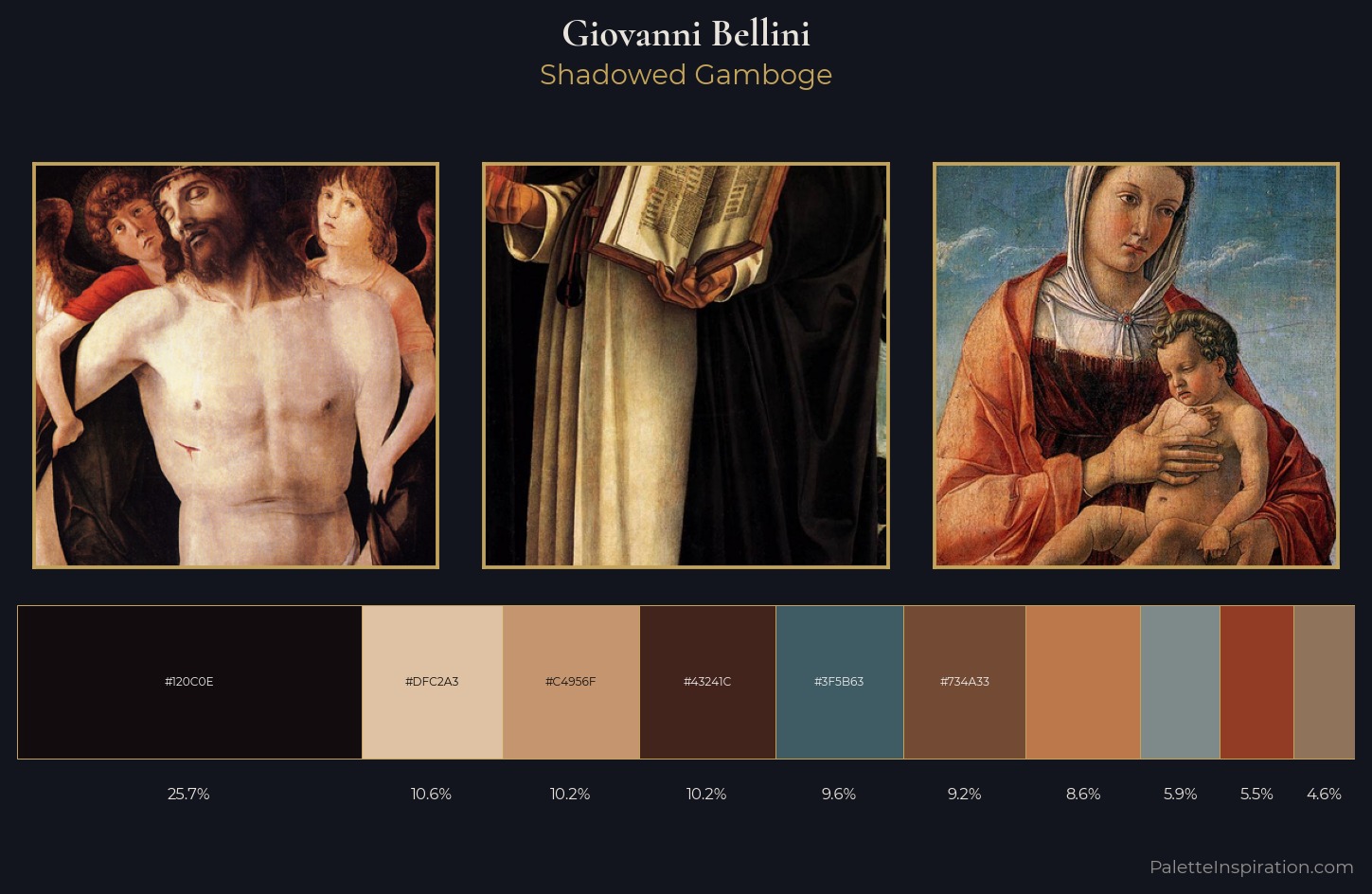 Giovanni Bellini Palette 5 — Shadowed Gamboge