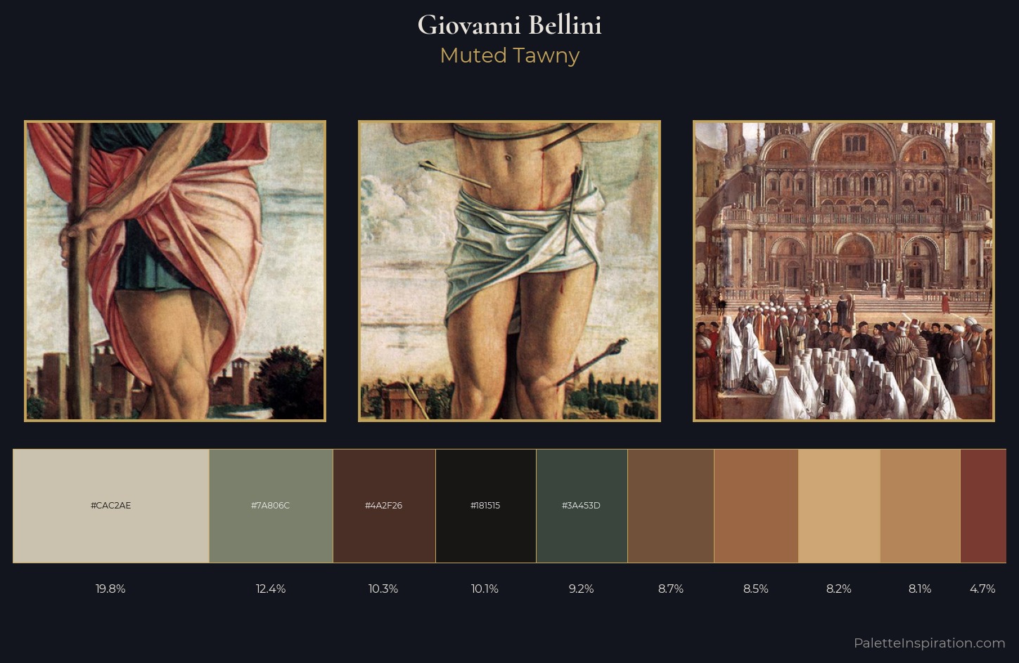Giovanni Bellini Palette 7 — Muted Tawny