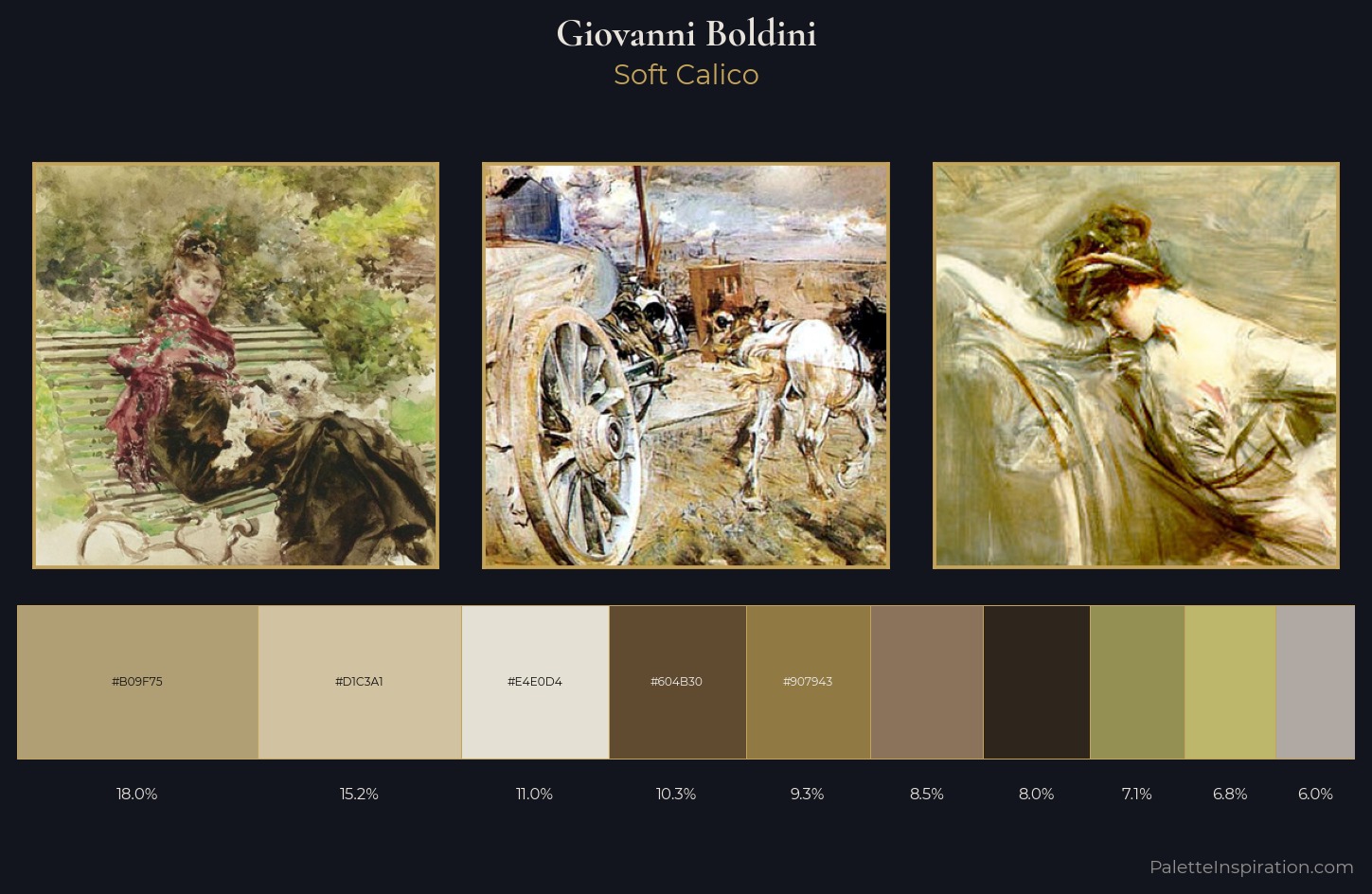 Giovanni Boldini Palette 1 — Soft Calico