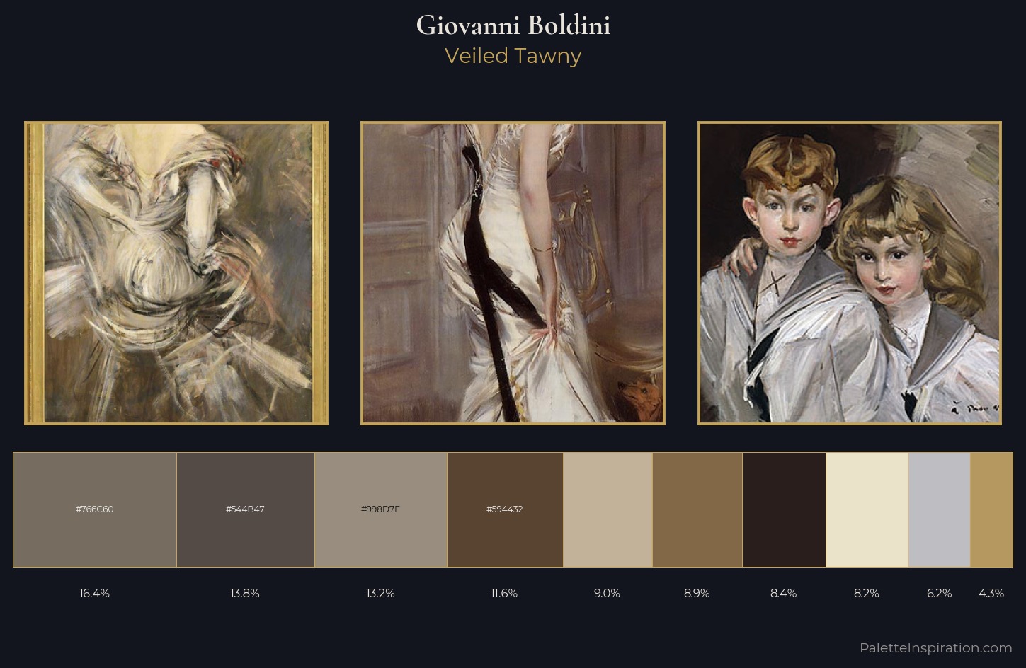 Giovanni Boldini Palette 3 — Veiled Tawny