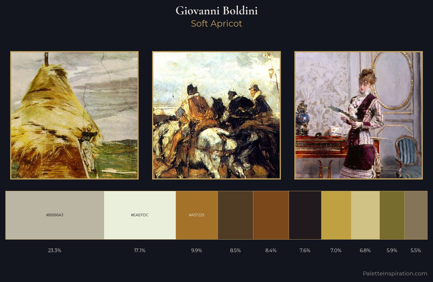Giovanni Boldini Palette 4 — Soft Apricot