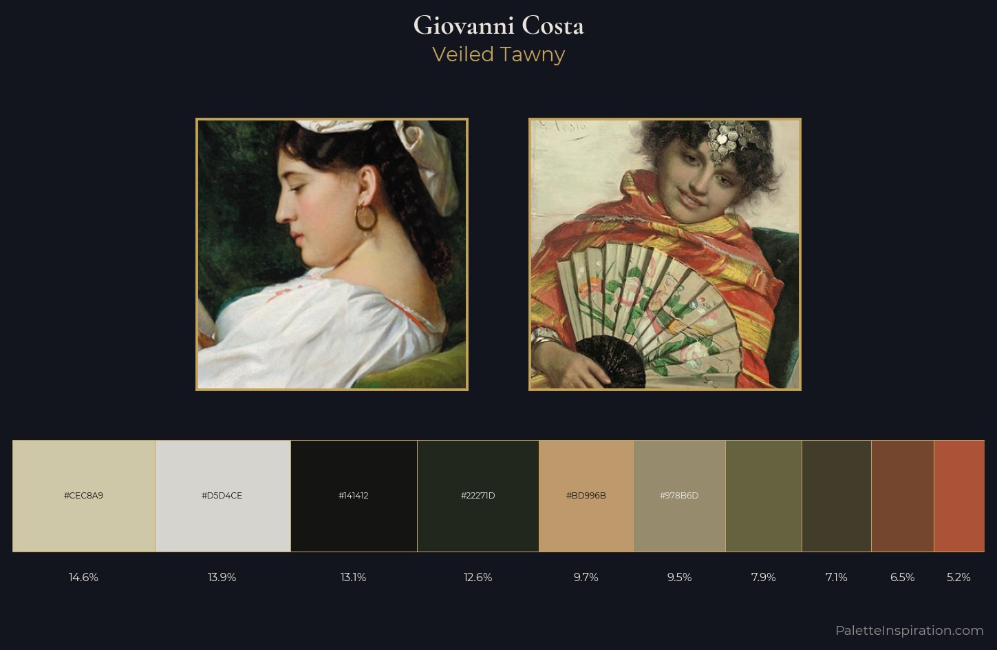 Giovanni Costa Palette 4 — Veiled Tawny