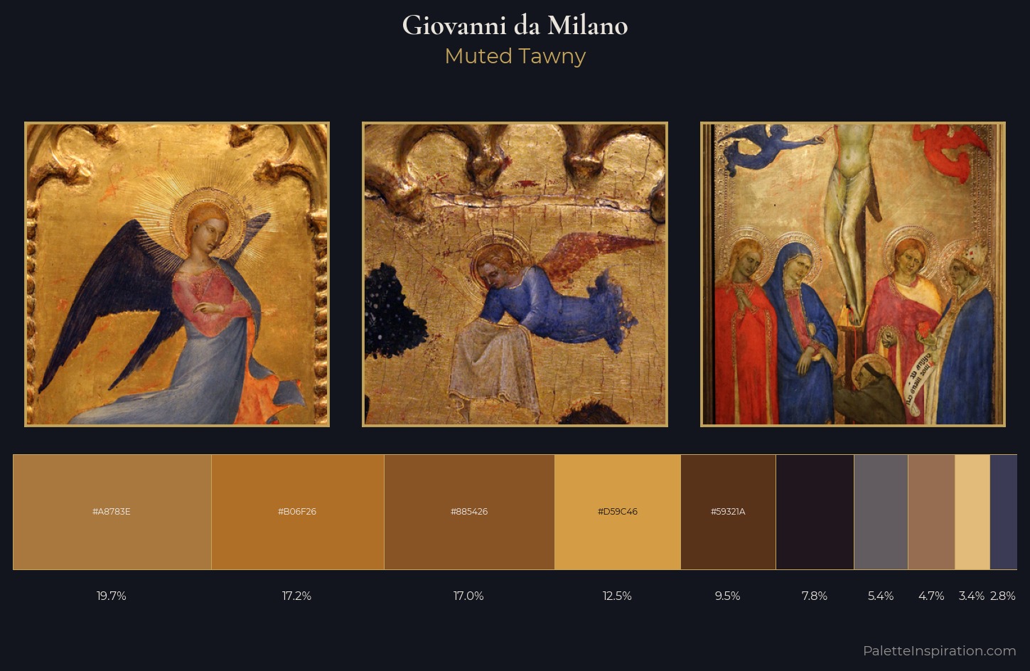 Giovanni da Milano Palette 8 — Muted Tawny