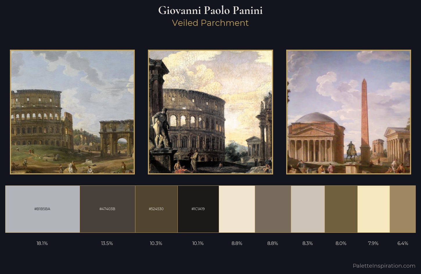 Giovanni Paolo Panini Palette 1 — Veiled Parchment