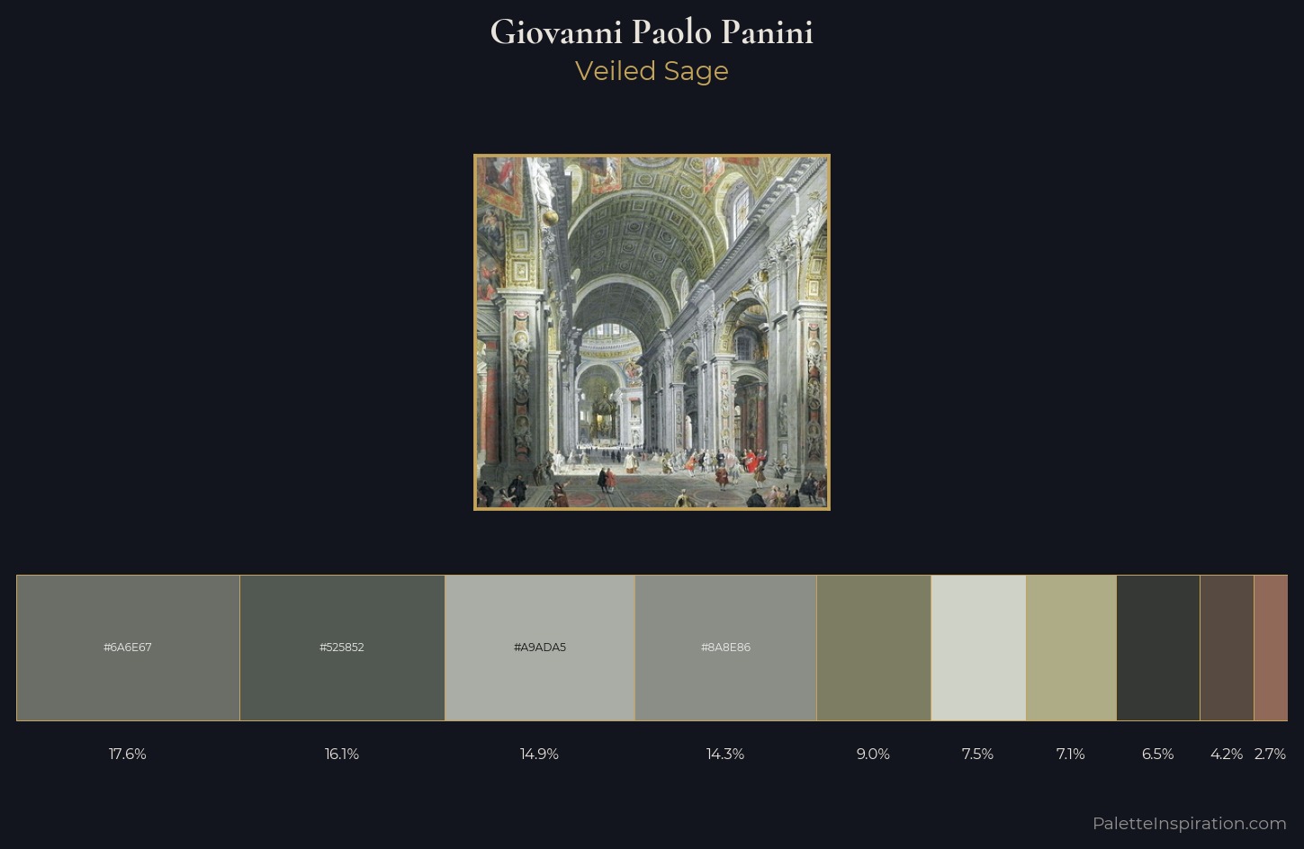 Giovanni Paolo Panini Palette 2 — Veiled Sage