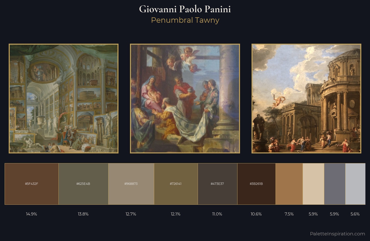 Giovanni Paolo Panini Palette 3 — Penumbral Tawny
