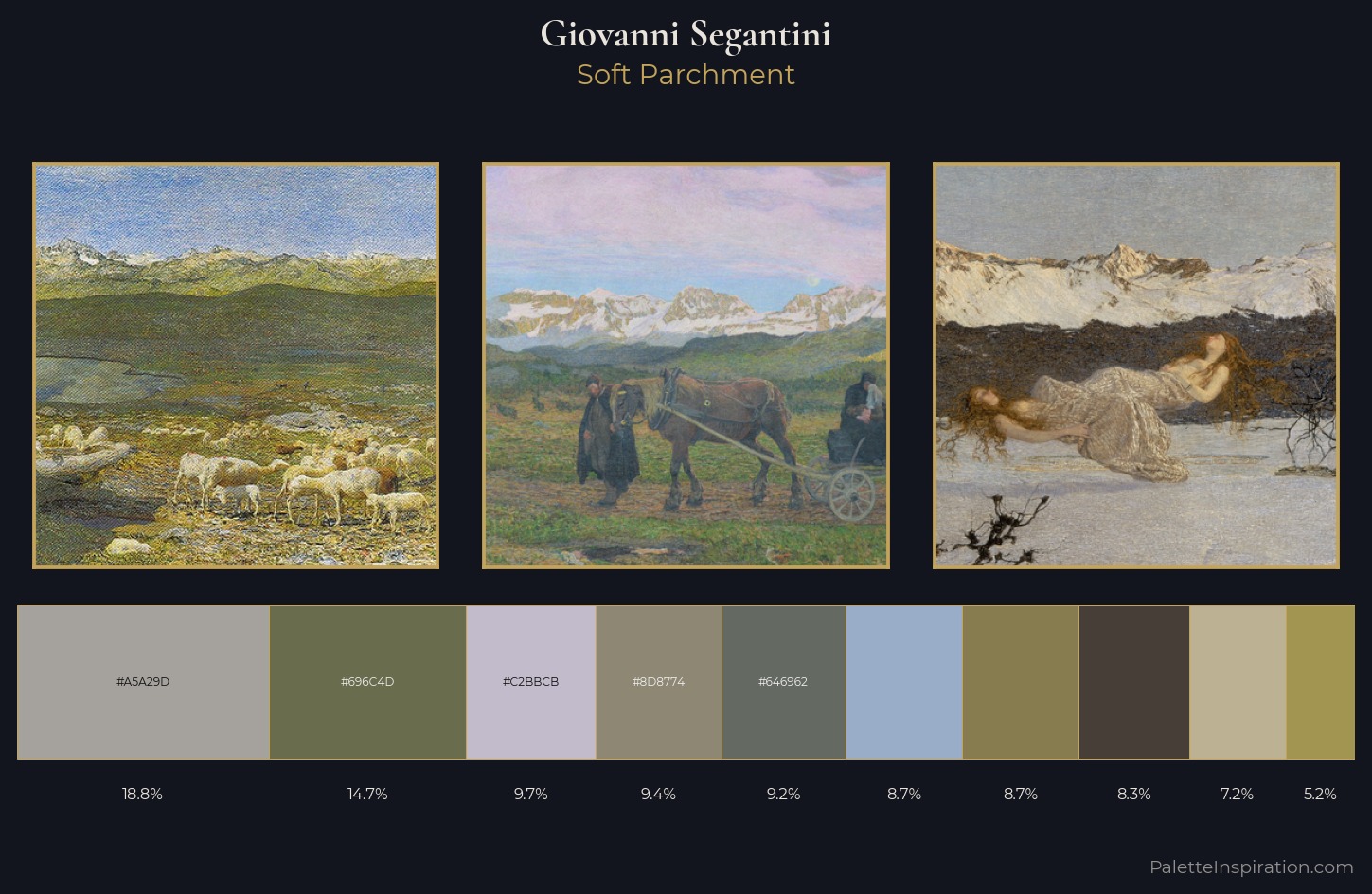 Giovanni Segantini Palette 3 — Soft Parchment