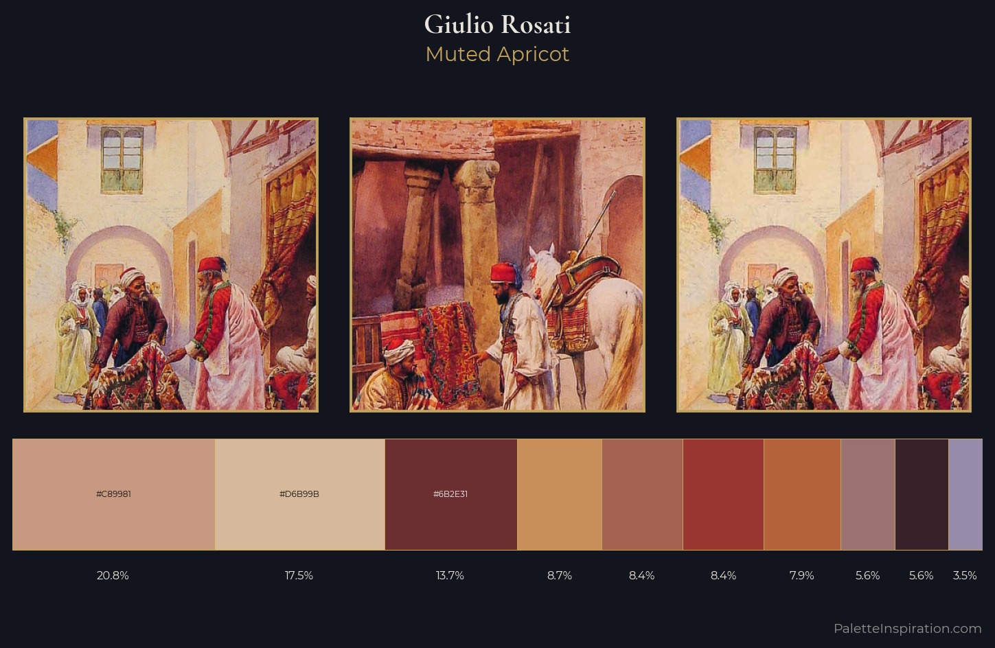 Giulio Rosati Palette 4 — Muted Apricot
