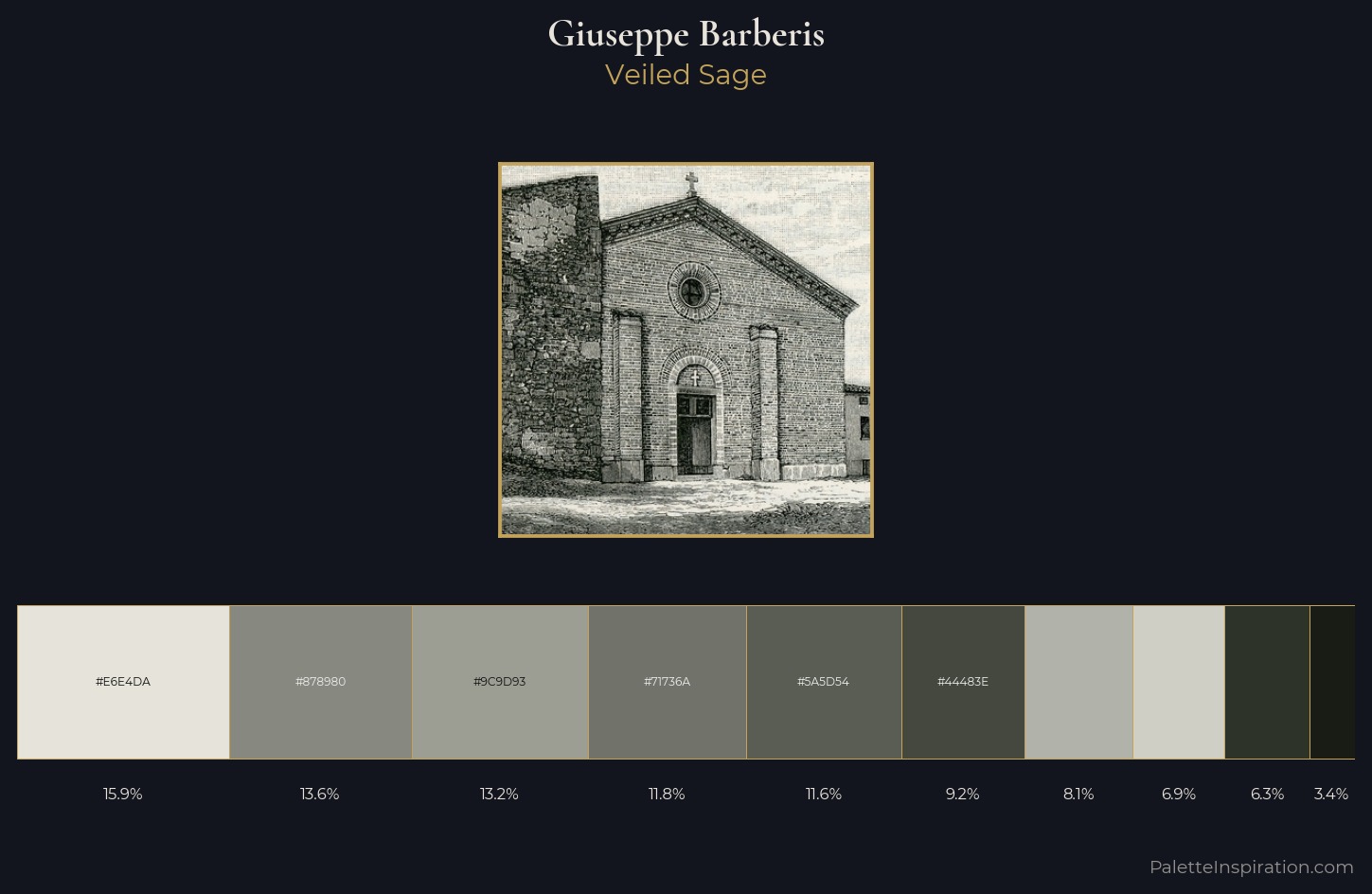 Giuseppe Barberis Palette 1 — Veiled Sage