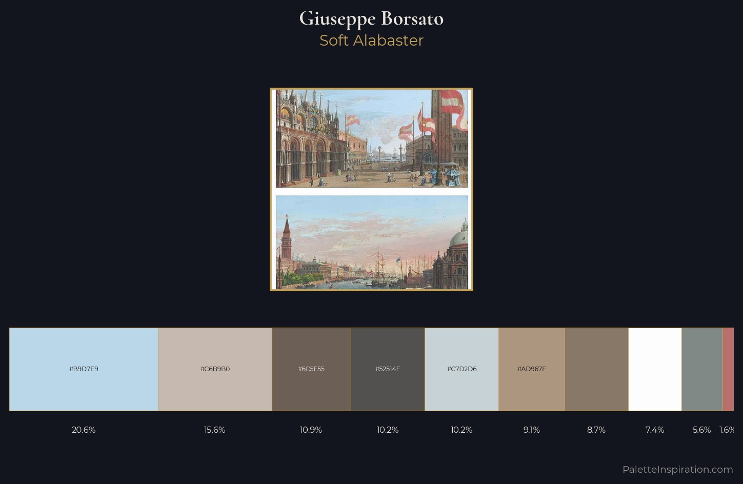 Giuseppe Borsato Palette 1 — Soft Alabaster
