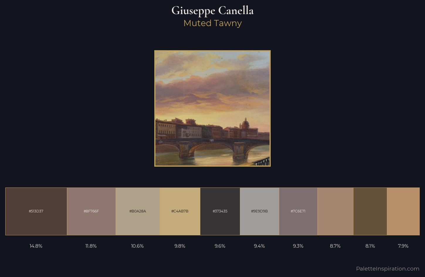 Giuseppe Canella Palette 2 — Muted Tawny