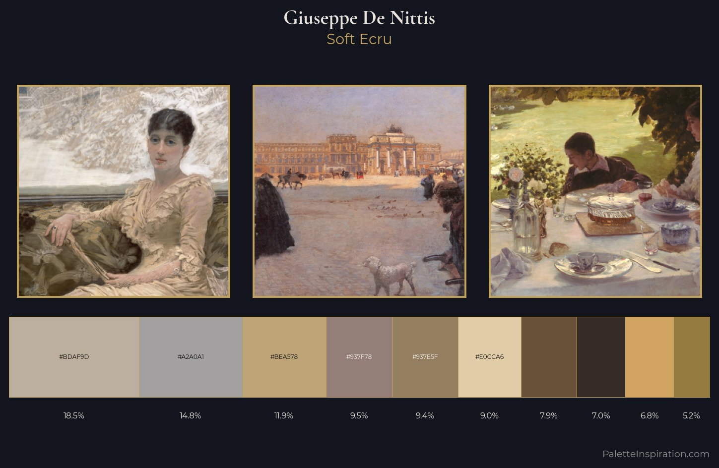 Giuseppe De Nittis Palette 3 — Soft Ecru