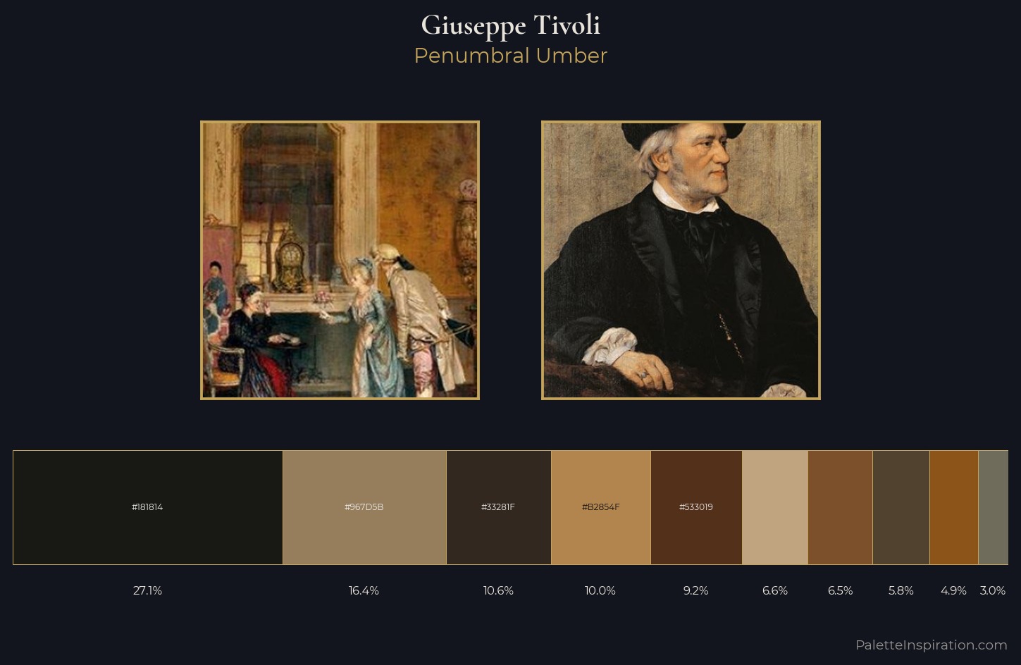 Giuseppe Tivoli Palette 2 — Penumbral Umber