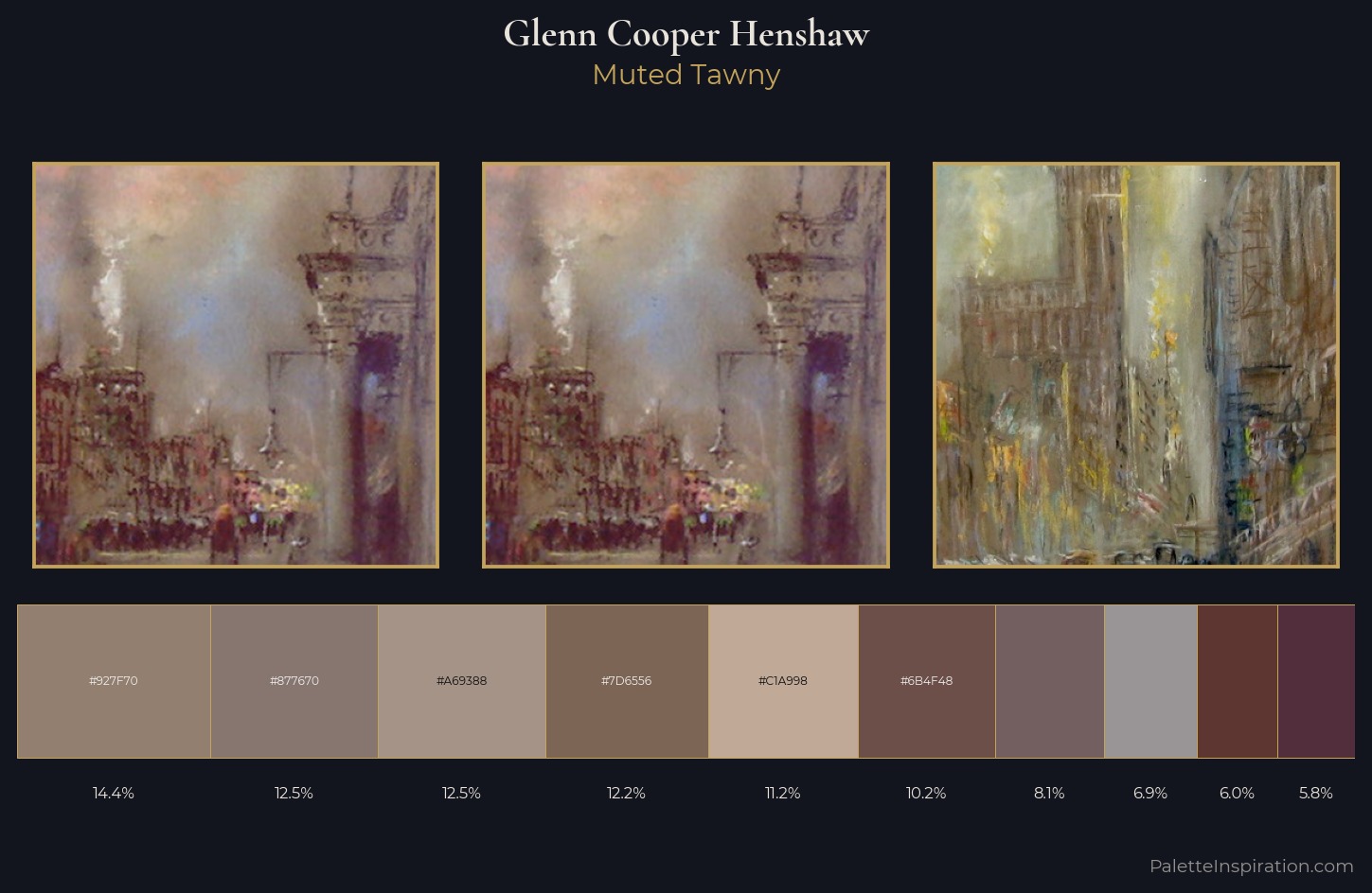 Glenn Cooper Henshaw Palette 4 — Muted Tawny