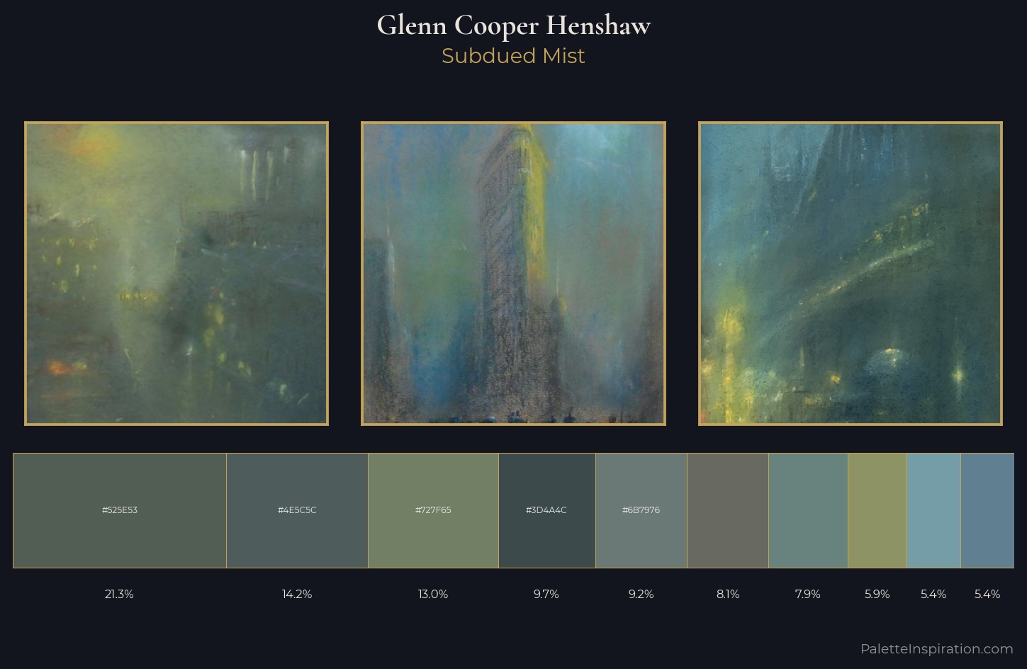 Glenn Cooper Henshaw Palette 5 — Subdued Mist