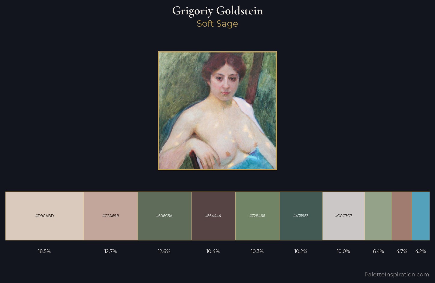 Grigoriy Goldstein Palette 1 — Soft Sage
