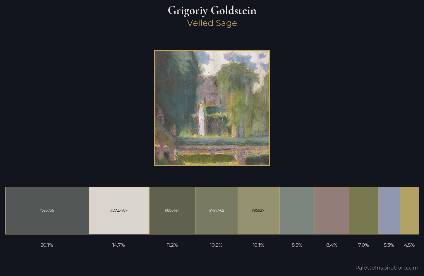 Grigoriy Goldstein Palette 3 — Veiled Sage
