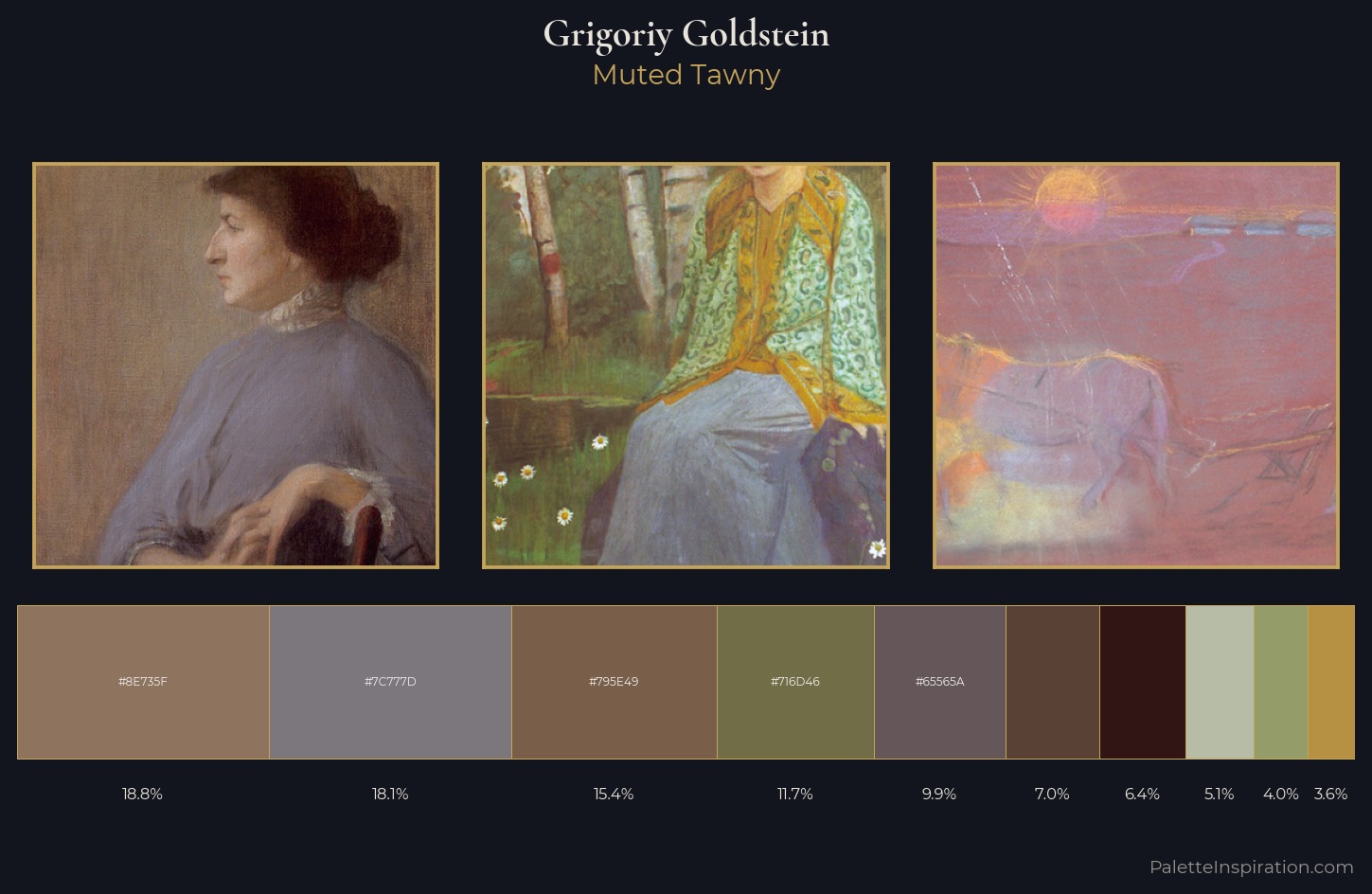 Grigoriy Goldstein Palette 5 — Muted Tawny