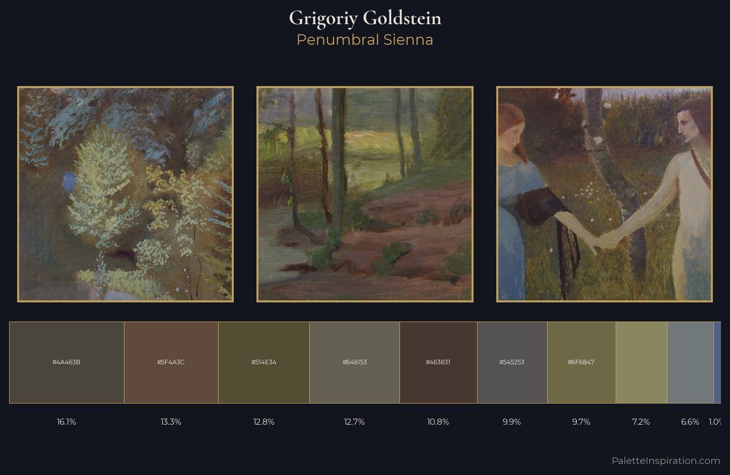 Grigoriy Goldstein Palette 6 — Penumbral Sienna