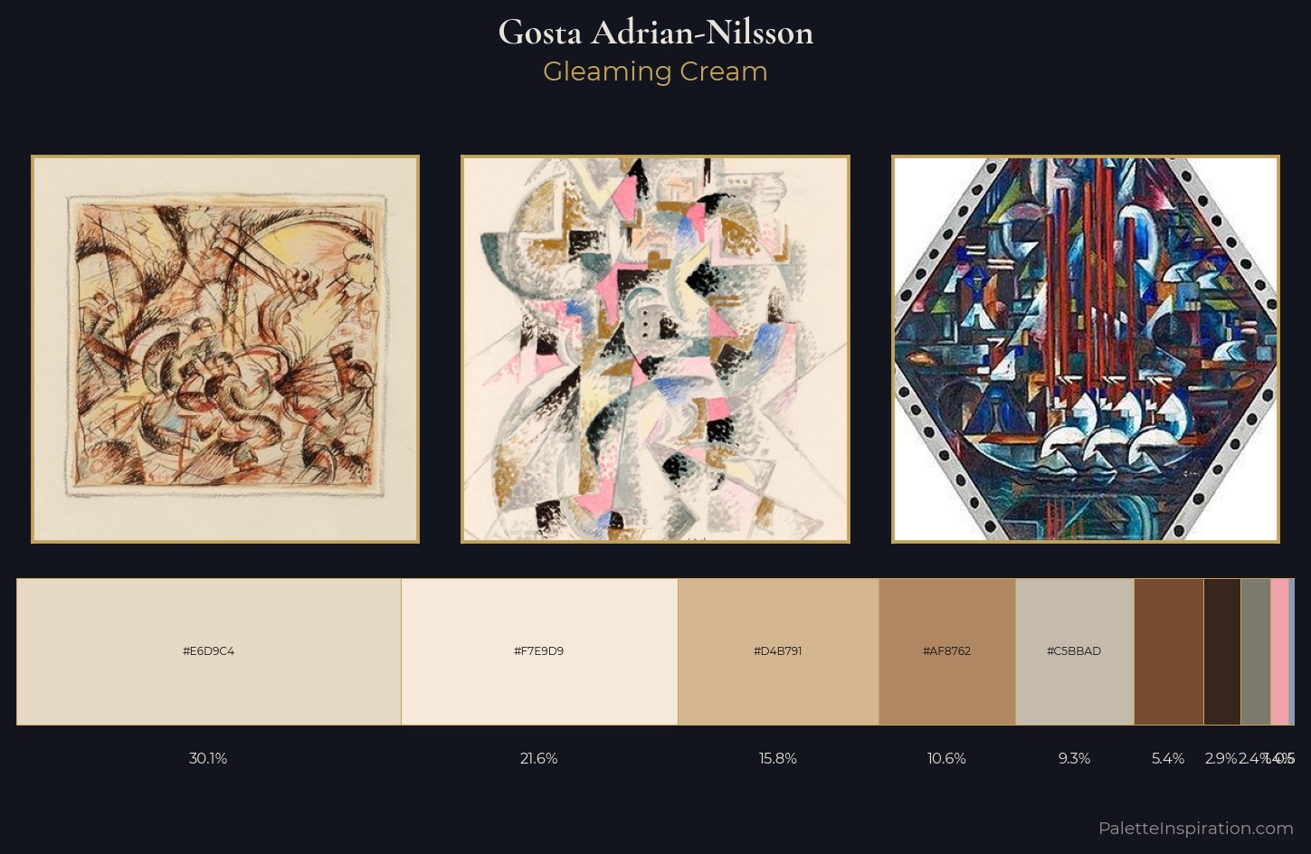 Gosta Adrian-Nilsson Palette 1 — Gleaming Cream
