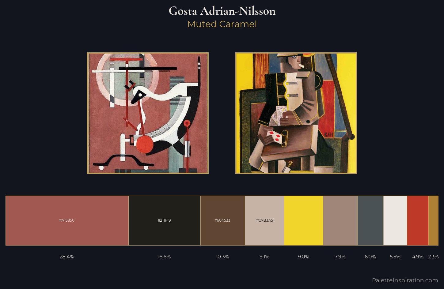 Gosta Adrian-Nilsson Palette 3 — Muted Caramel