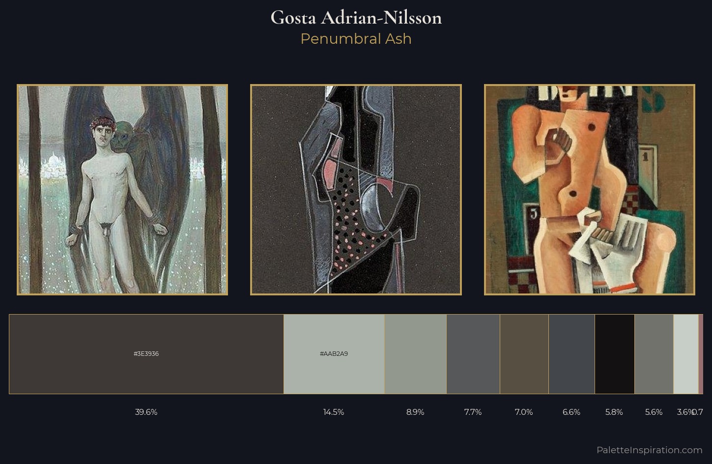 Gosta Adrian-Nilsson Palette 4 — Penumbral Ash