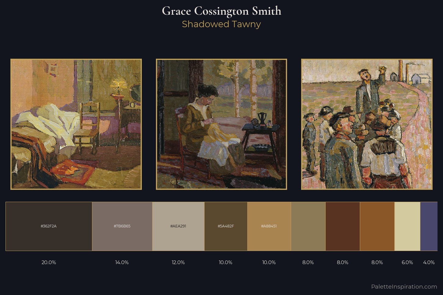 Grace Cossington Smith Master Palette — Shadowed Tawny