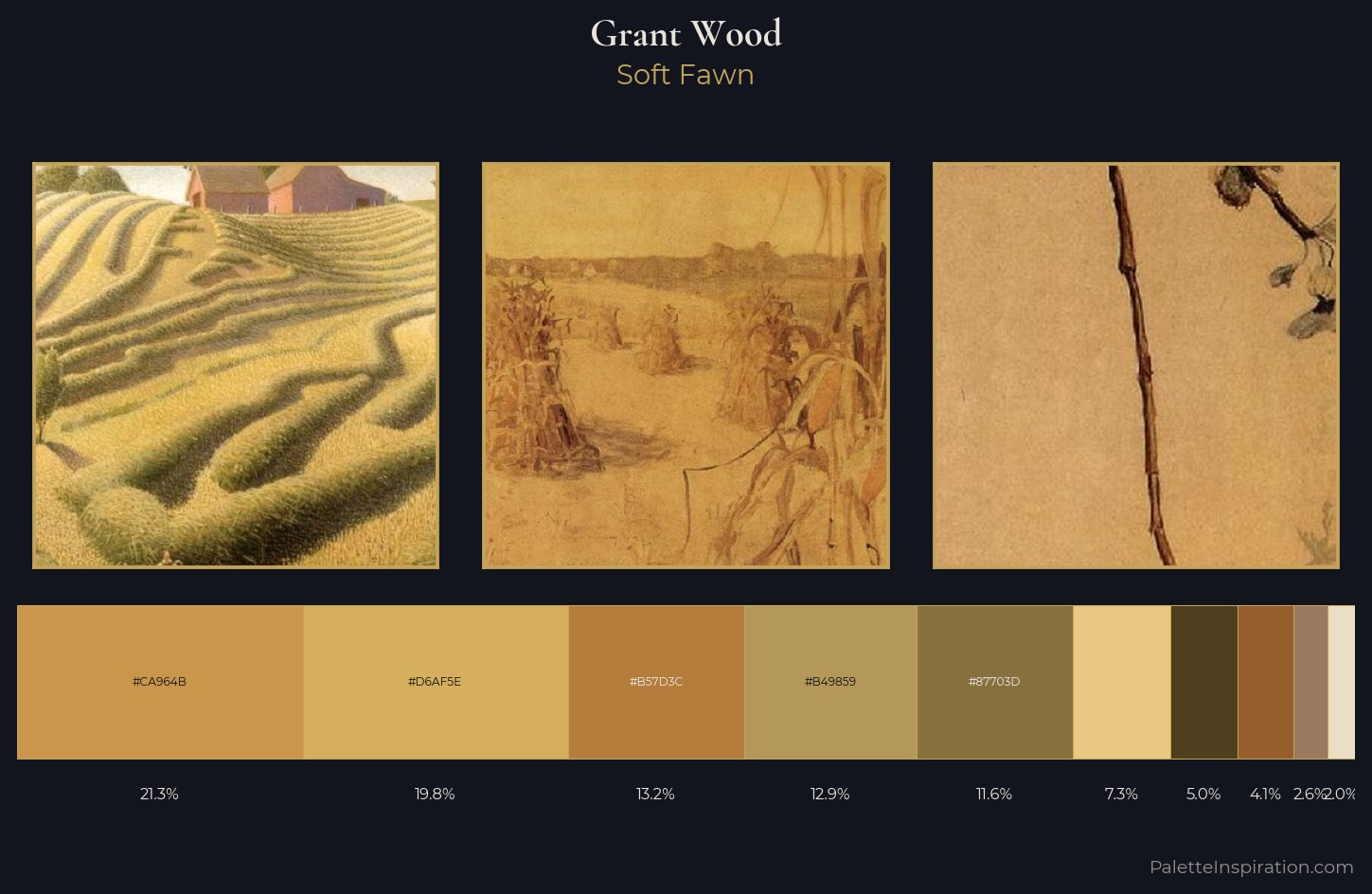 Grant Wood Palette 1 — Soft Fawn
