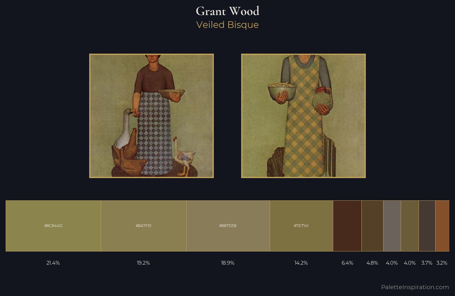 Grant Wood Palette 7 — Veiled Bisque