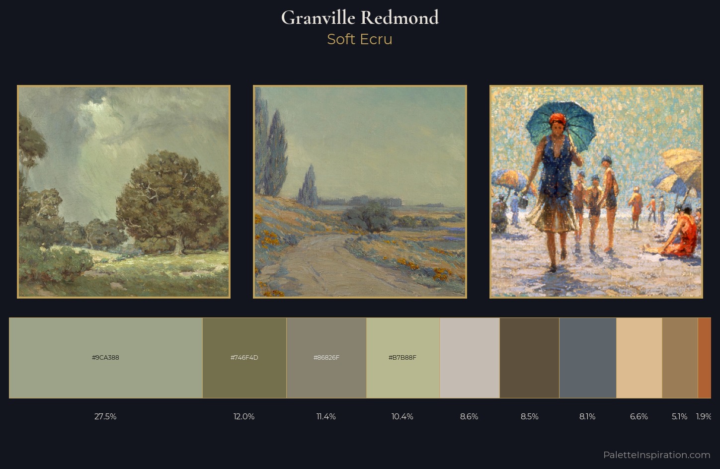 Granville Redmond Palette 2 — Soft Ecru